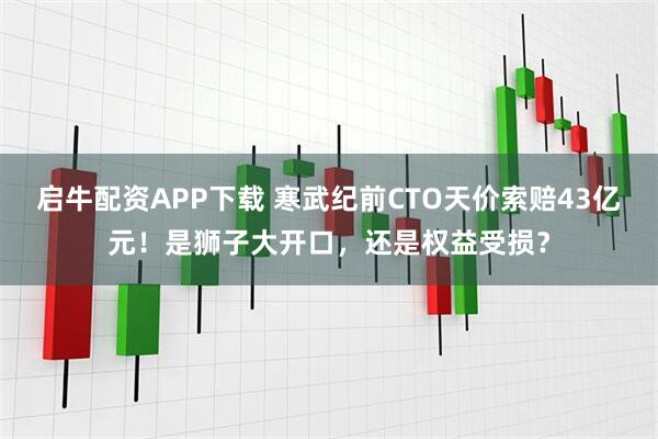 启牛配资APP下载 寒武纪前CTO天价索赔43亿元！是狮子大开口，还是权益受损？