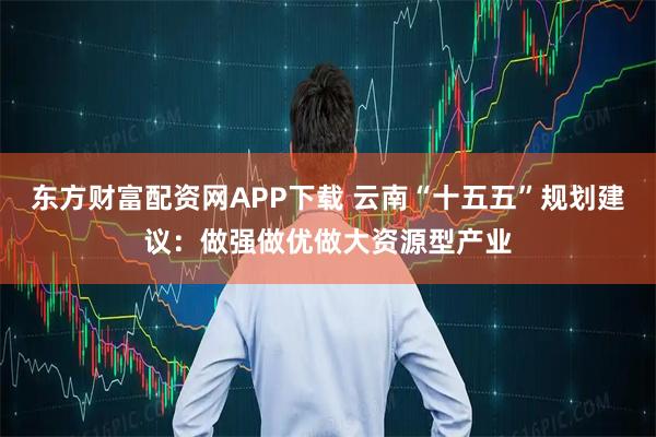 东方财富配资网APP下载 云南“十五五”规划建议：做强做优做大资源型产业